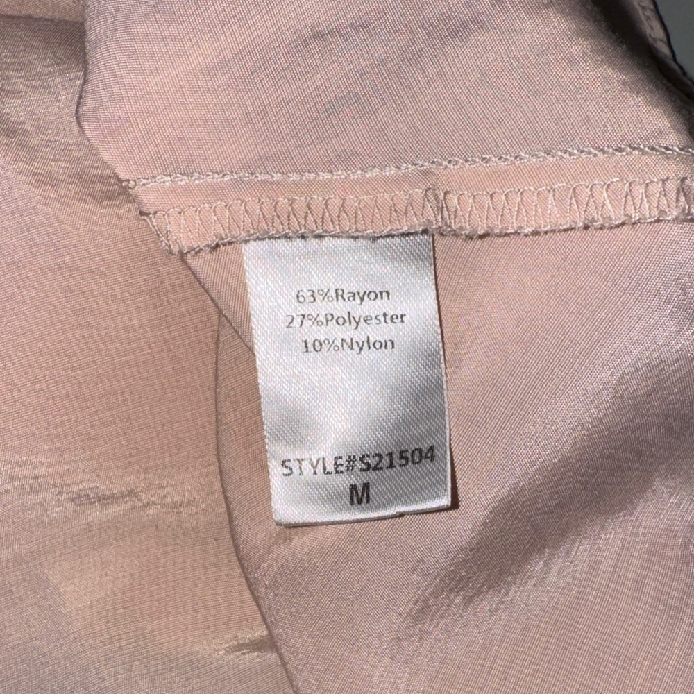 Mustard Seed Women's Pink Button-Up Blouse Size Medium - Picture 8 of 9